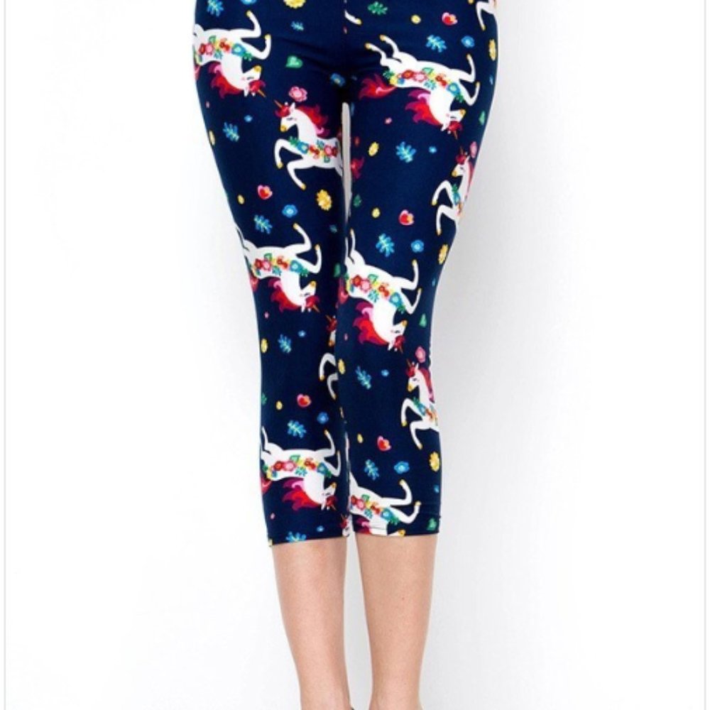 any 3/$25  Flower Power & Unicorn Capris One Size